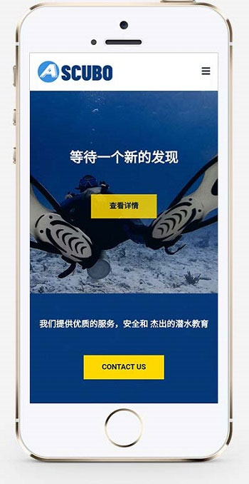 图片[2]-响应式水上运动设备潜水服务公司网站源码 织梦dedecms模板 自适应手机端-小栈资源网