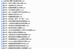 图片[2]-WPS表格教程21节课带你掌握WPS表格-小栈资源网