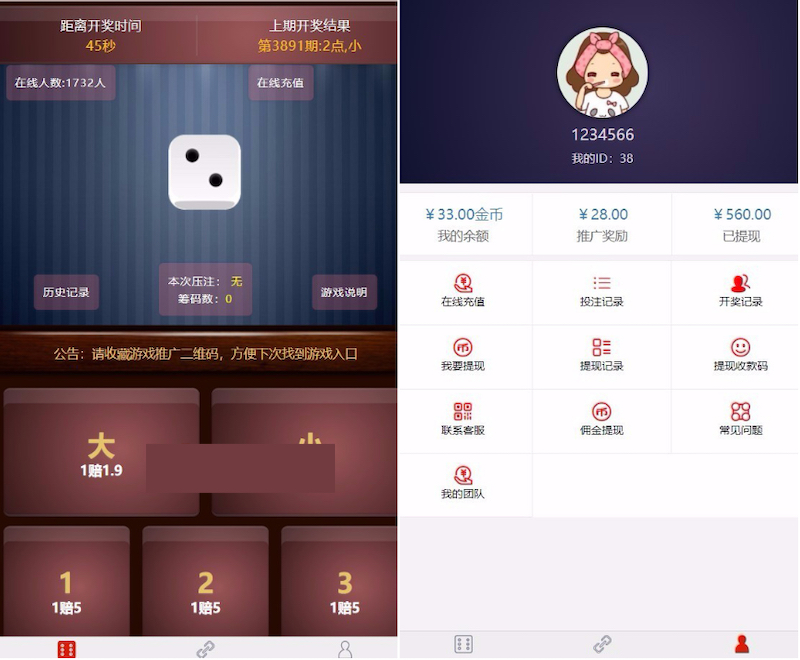 图片[1]-微信H5猜骰子游戏二次开发版源码+简单安装文档-小栈资源网