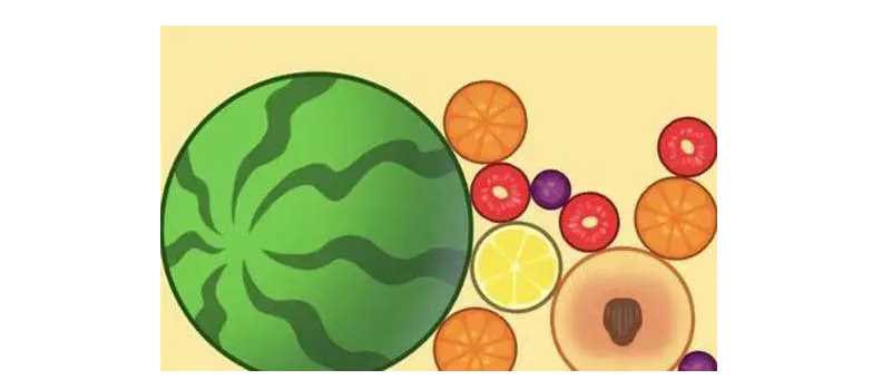 图片[1]-P4 合成大西瓜源码，非常有趣的小游戏+是俄罗斯方块2048水果忍者的结合-小栈资源网