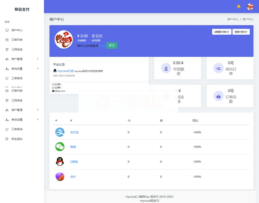 图片[2]-全开源三网免挂码支付系统源码/支付宝H5微信QQ免签支付源码/二维码收款免签-小栈资源网