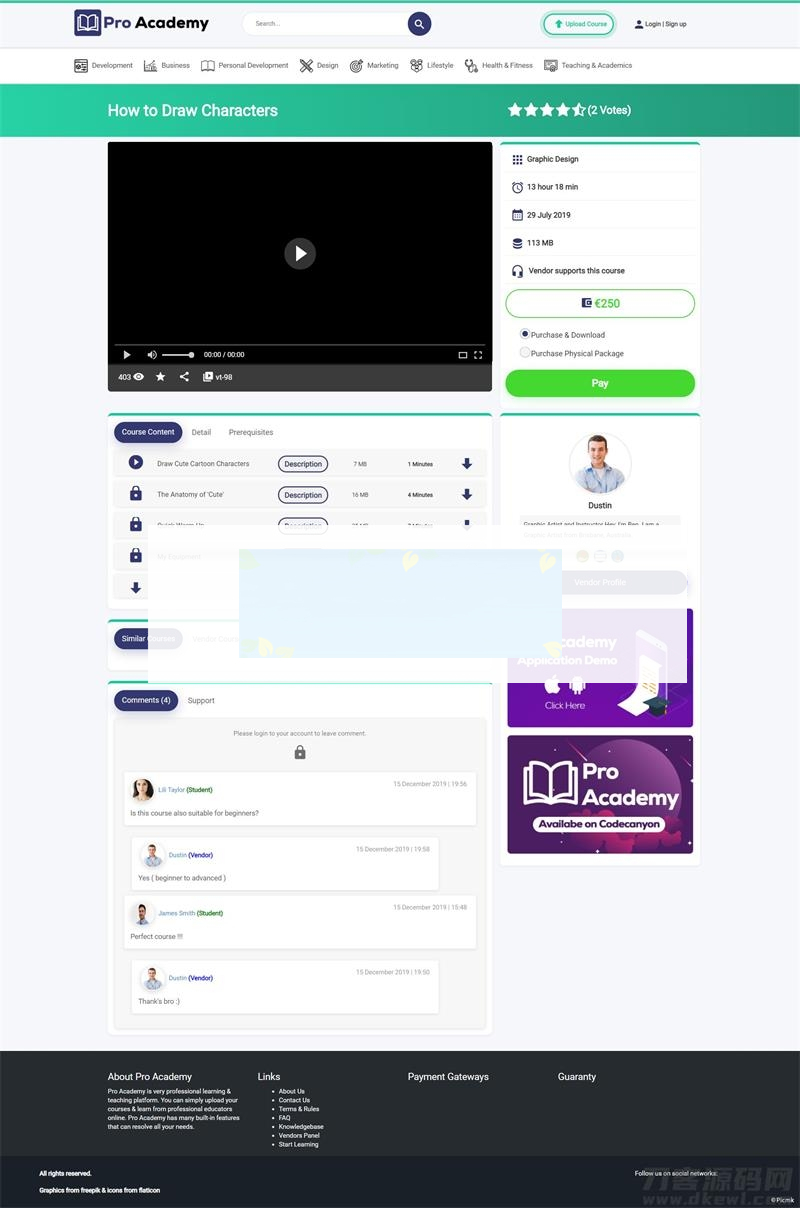 图片[2]-功能强大的国外商业PHP在线教育系统LMS源码直播课程系统-小栈资源网