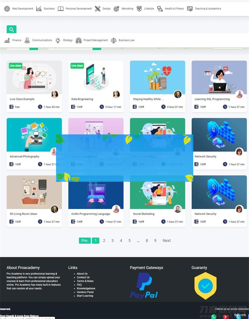图片[3]-功能强大的国外商业PHP在线教育系统LMS源码直播课程系统-小栈资源网