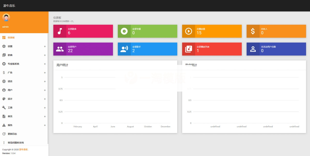 图片[3]-H5自适应游牛音乐网源码/音乐网网站平台源码-小栈资源网