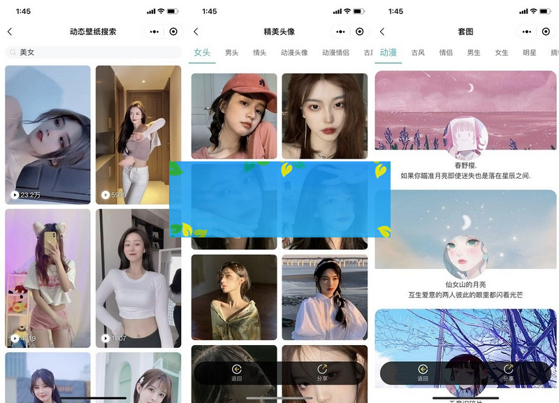 图片[2]-最新修复版云开发壁纸小程序源码/新版大气UI微信QQ双端壁纸小程序源码-小栈资源网