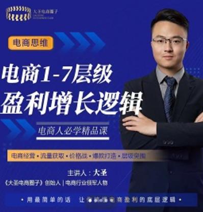 图片[1]-电商1-7层级盈利增长底层逻辑课：用简单的话，让你掌握电商盈利的底层逻辑-小栈资源网