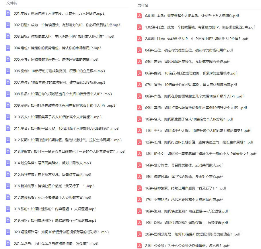 图片[2]-2022重磅新课《个人IP底层实操大课》如何靠个人IP赚到10万、100万、1000万?-小栈资源网