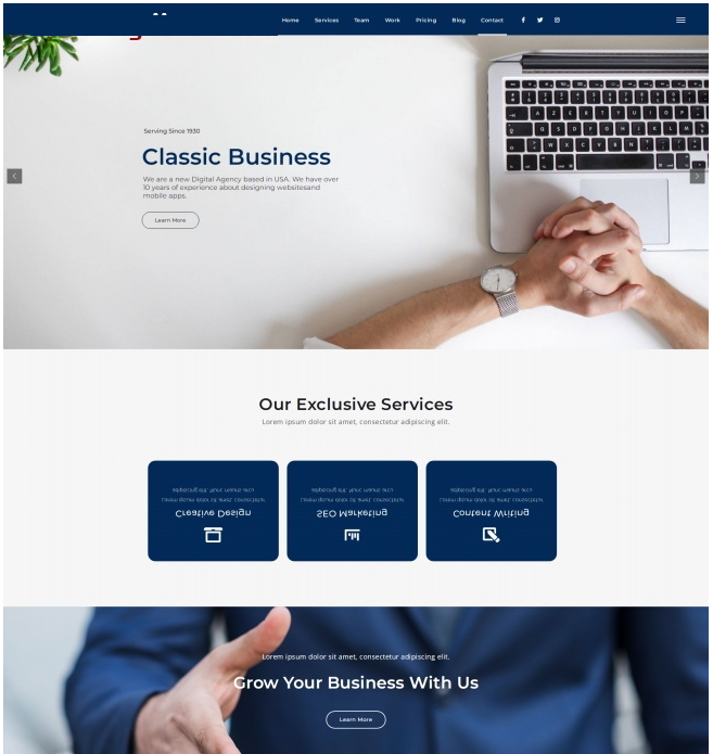 图片[1]-品牌设计数据营销机构网站模板-小栈资源网