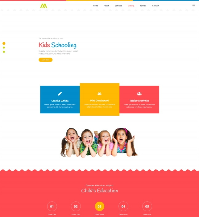 图片[1]-婴幼儿早教儿童培训机构网站模板-小栈资源网