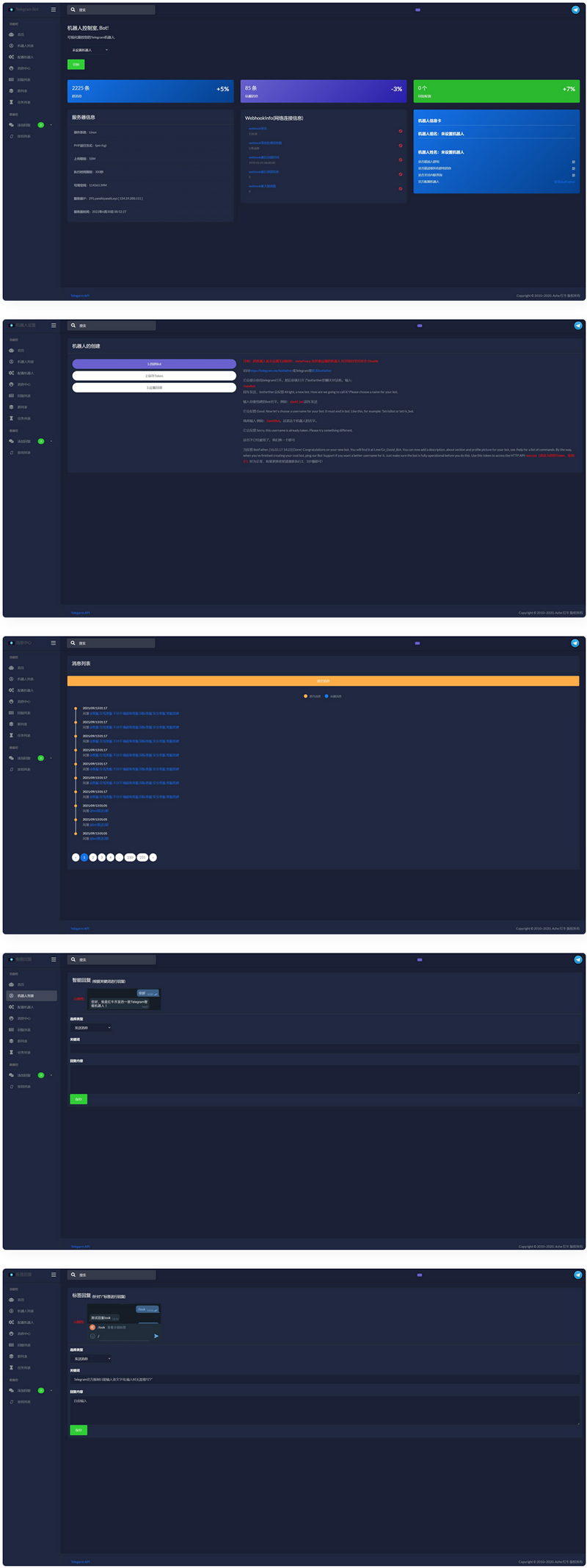 图片[1]-Telegram电报机器人系统/关键词回复/Telegram消息自动回复_全开源-小栈资源网