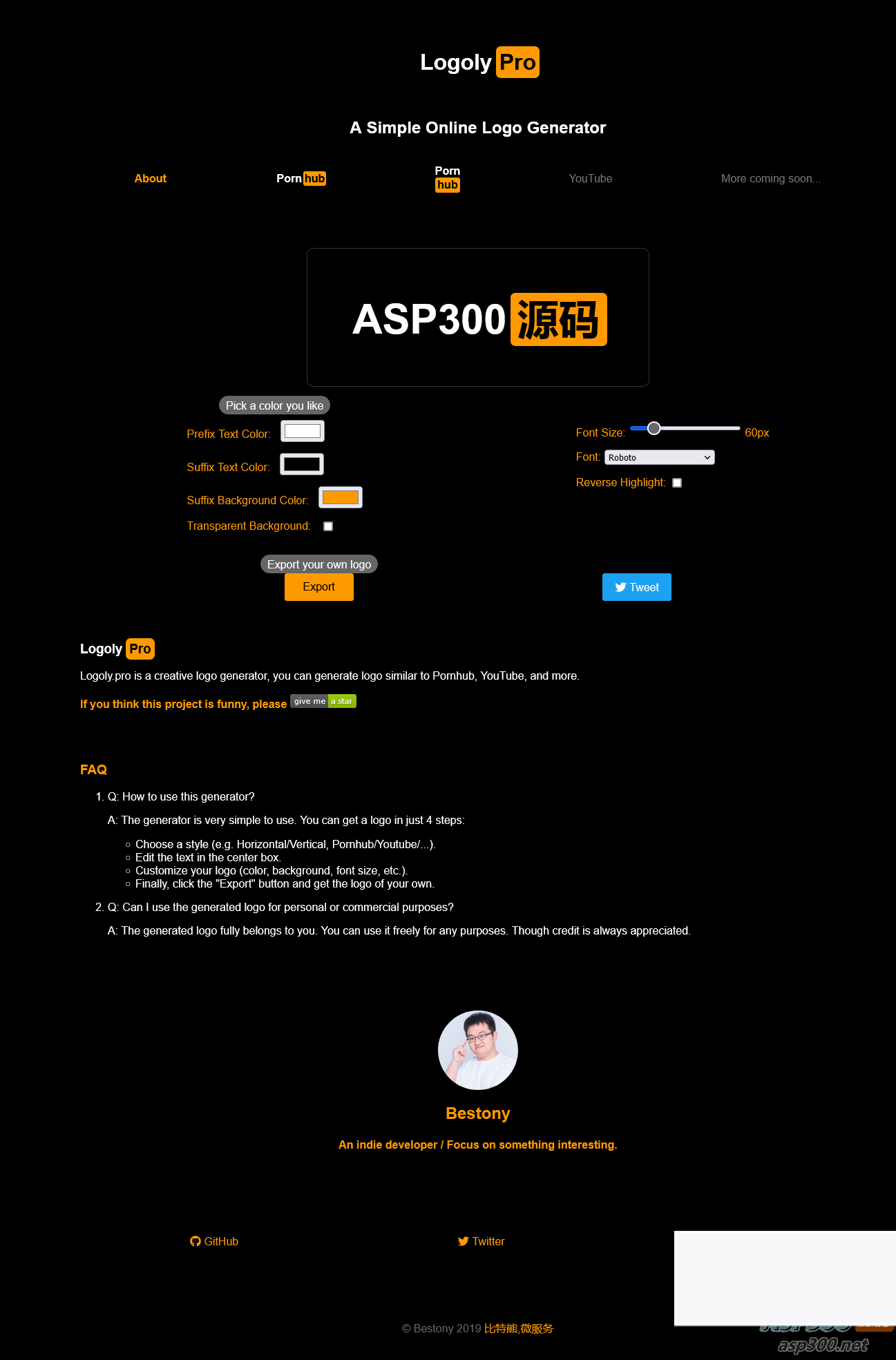 图片[1]-P站风格图片生成源码(P站风格logo生成)-小栈资源网