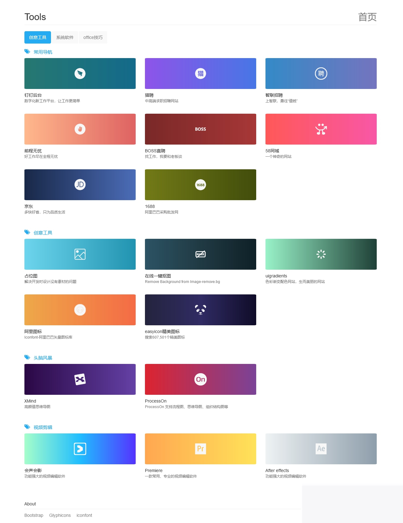 图片[1]-响应式网址导航页面HTML源码-小栈资源网