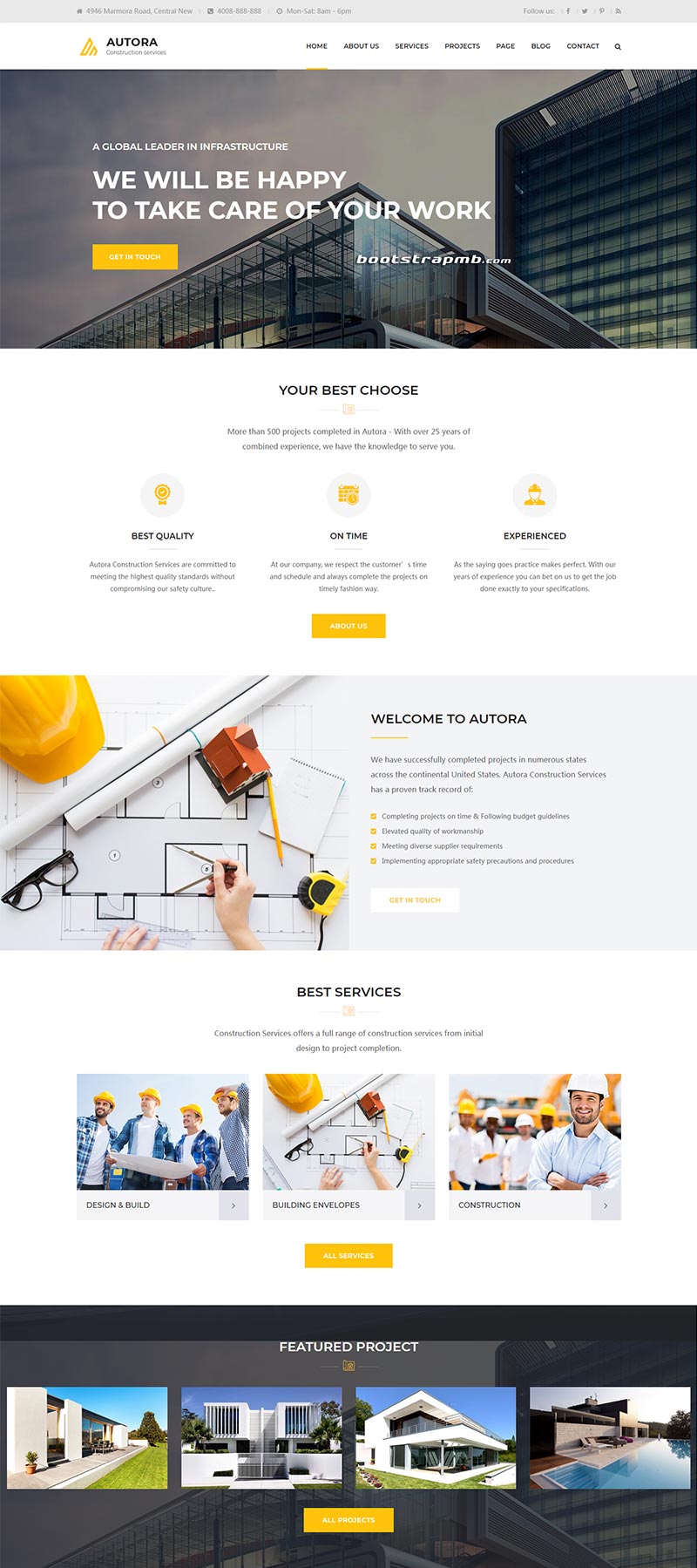 图片[1]-HTML5响应式的房地产建筑企业网站模板静态HTML模板-小栈资源网
