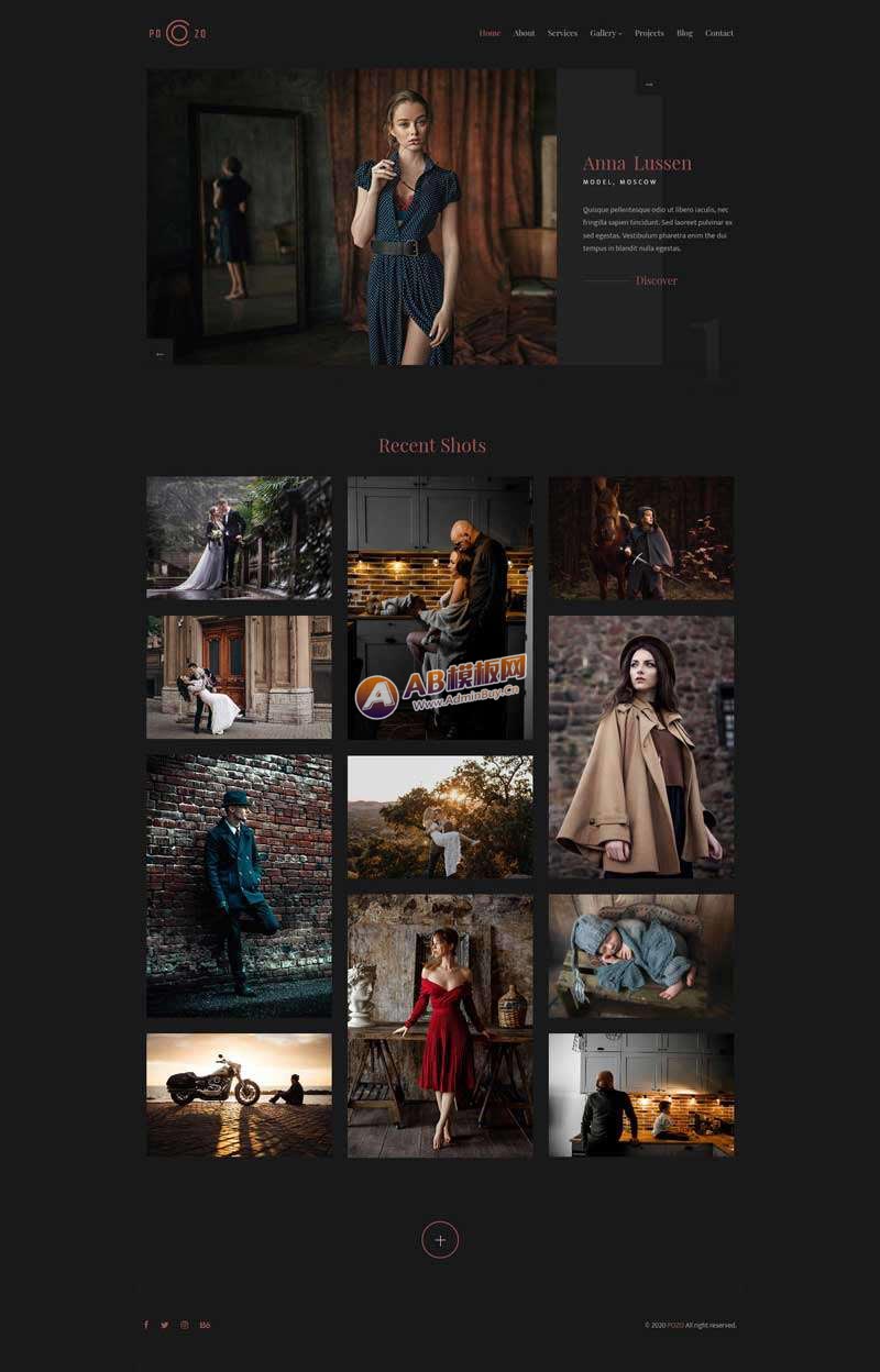 图片[1]-精美摄影作品集网站html静态模板-小栈资源网