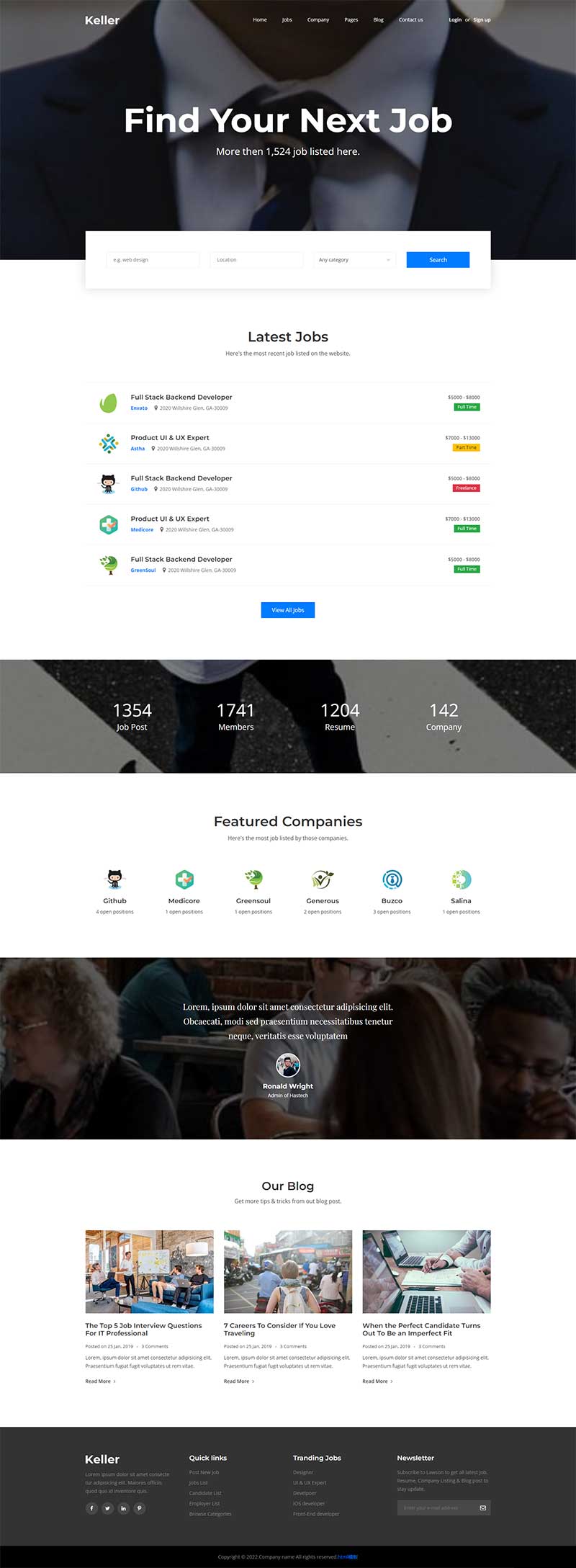 图片[1]-创意商务咨询服务企业网站模板-小栈资源网