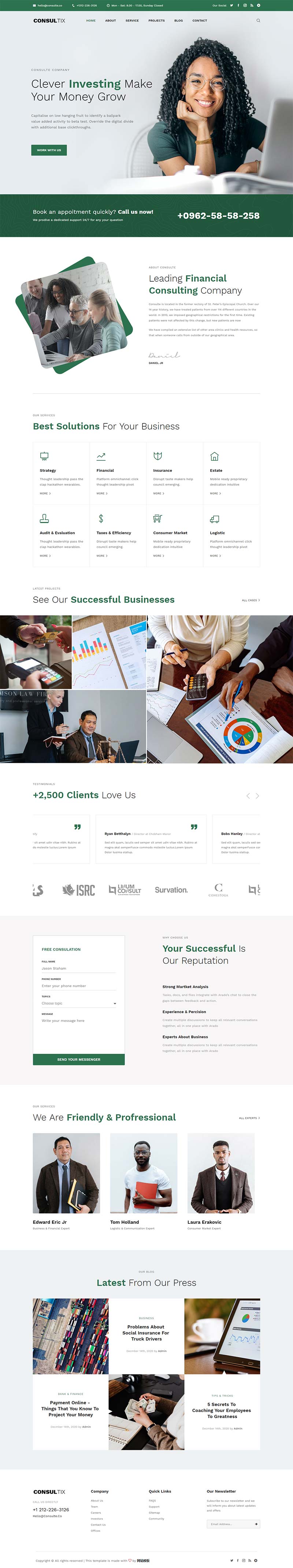 图片[1]-创业项目投资公司bootstrap静态html5网站模板-小栈资源网