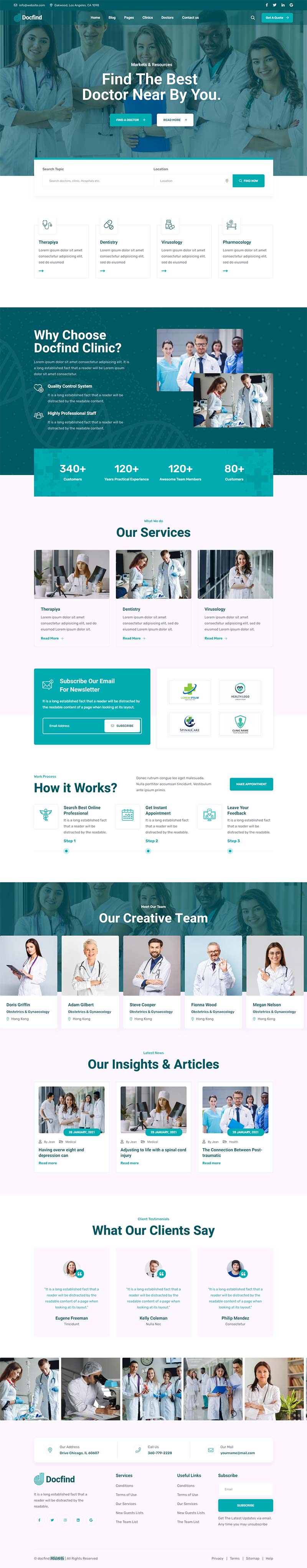 图片[1]-在线医生咨询服务主页HTML模板-小栈资源网