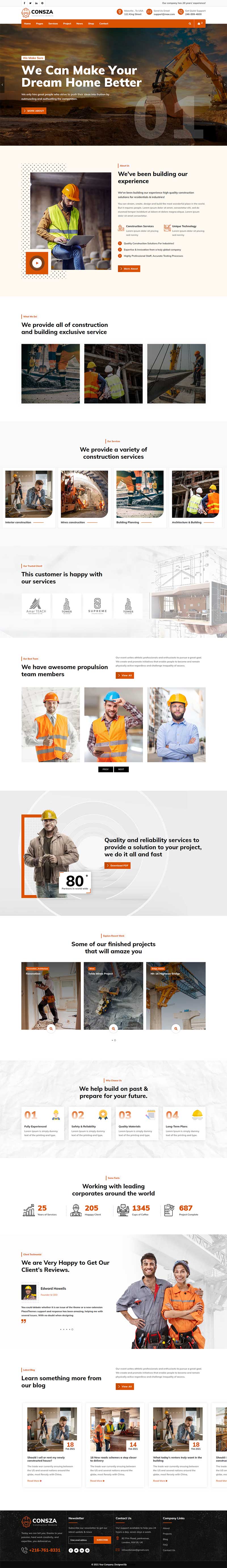 图片[1]-房地产建筑工程企业网站HTML5模板-小栈资源网