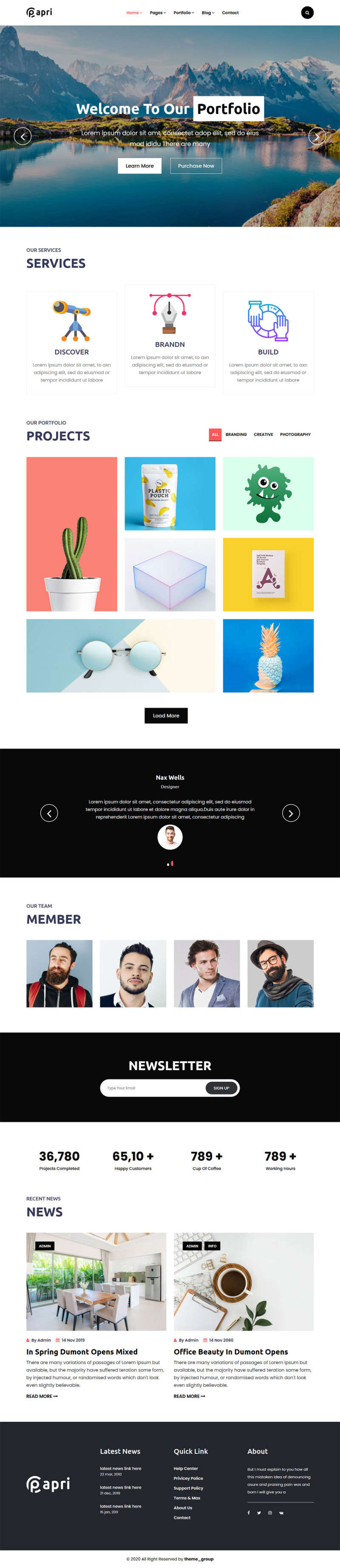 图片[1]-多功能的企业介绍展示html5模板-小栈资源网