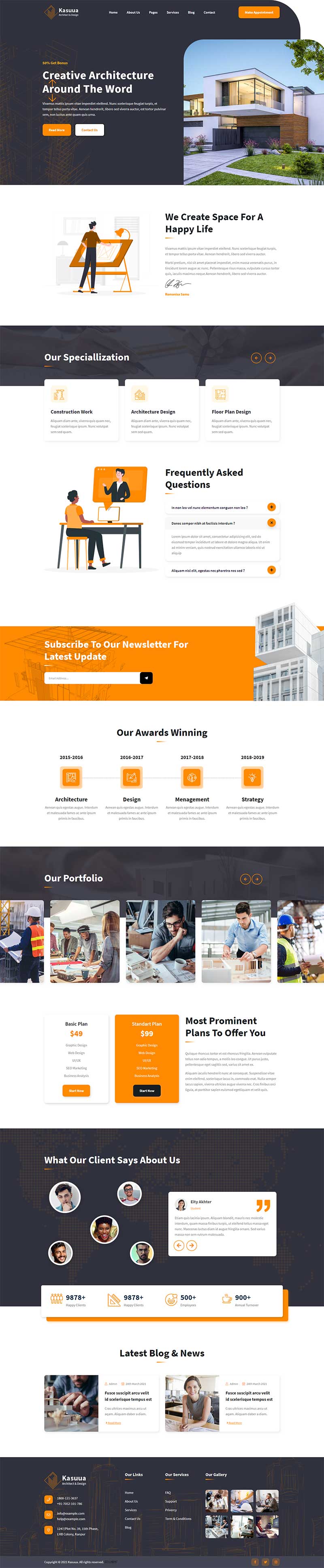 图片[1]-建筑设计公司官网HTML模板-小栈资源网