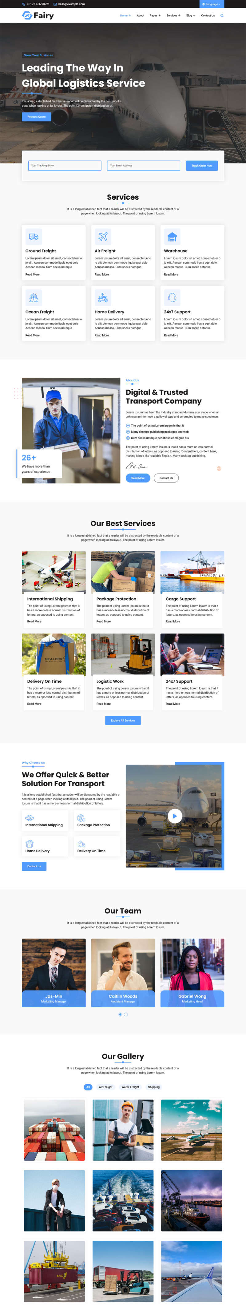 图片[1]-多功能的物流快递行业HTML模板-小栈资源网