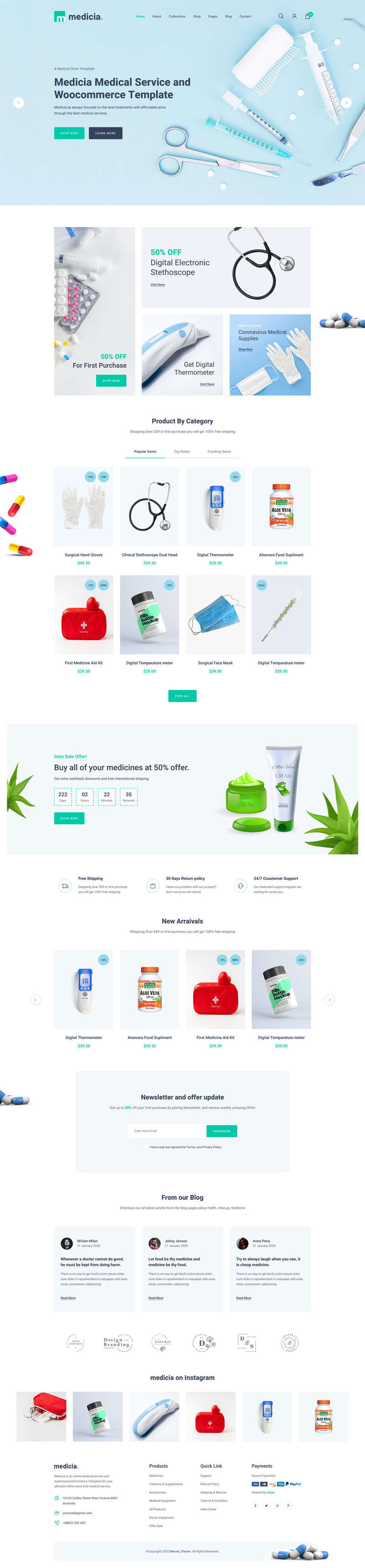 图片[1]-医疗保健用品电子商务HTML5模板-小栈资源网