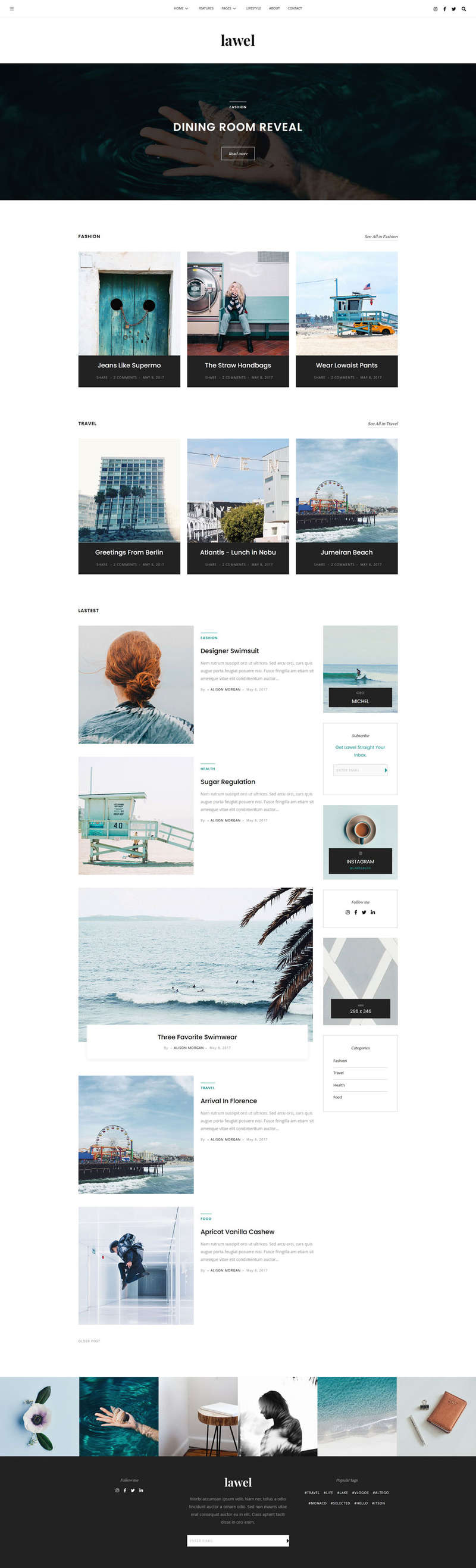 图片[1]-简约的旅游图文相册博客HTML模板-小栈资源网