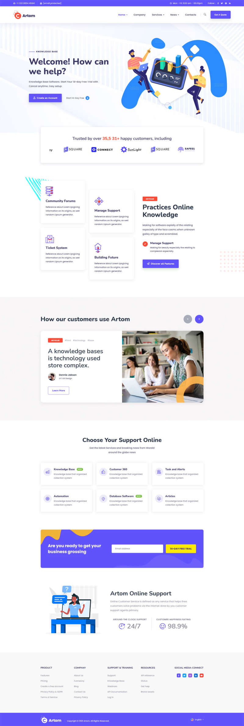 图片[1]-多用途的数字信息管理企业模板-小栈资源网
