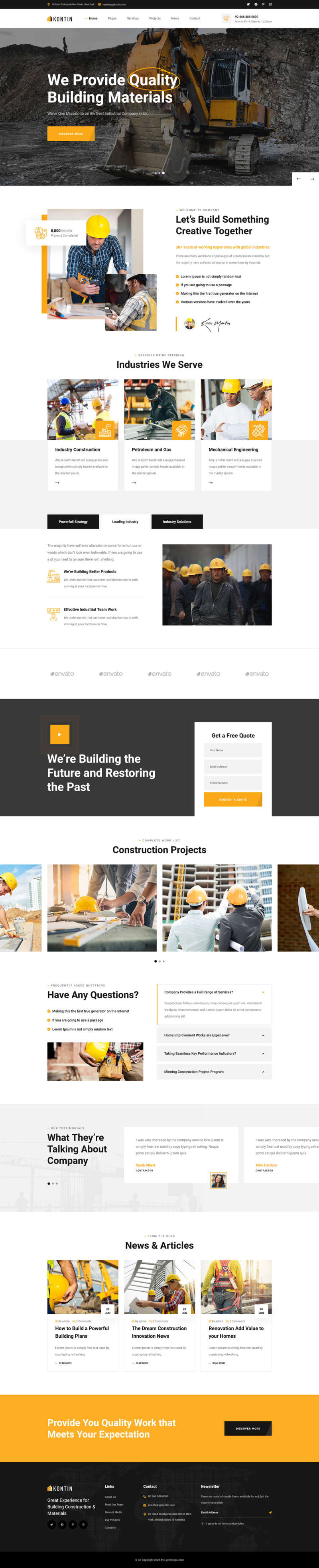 图片[1]-响应式的建筑工业官网html模板-小栈资源网