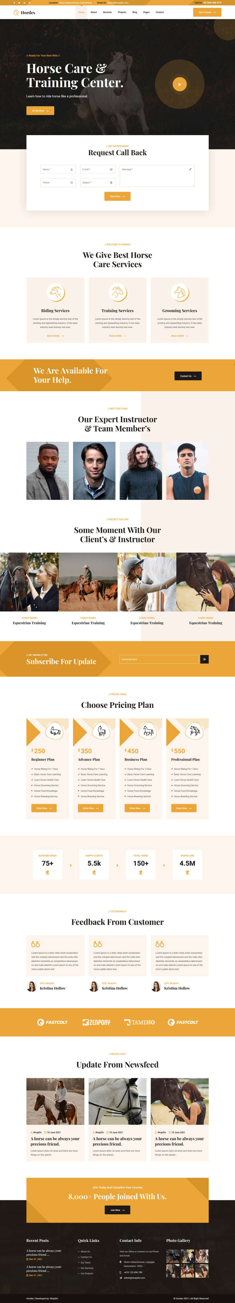 图片[1]-骑马训练牧场官网响应式模板-小栈资源网