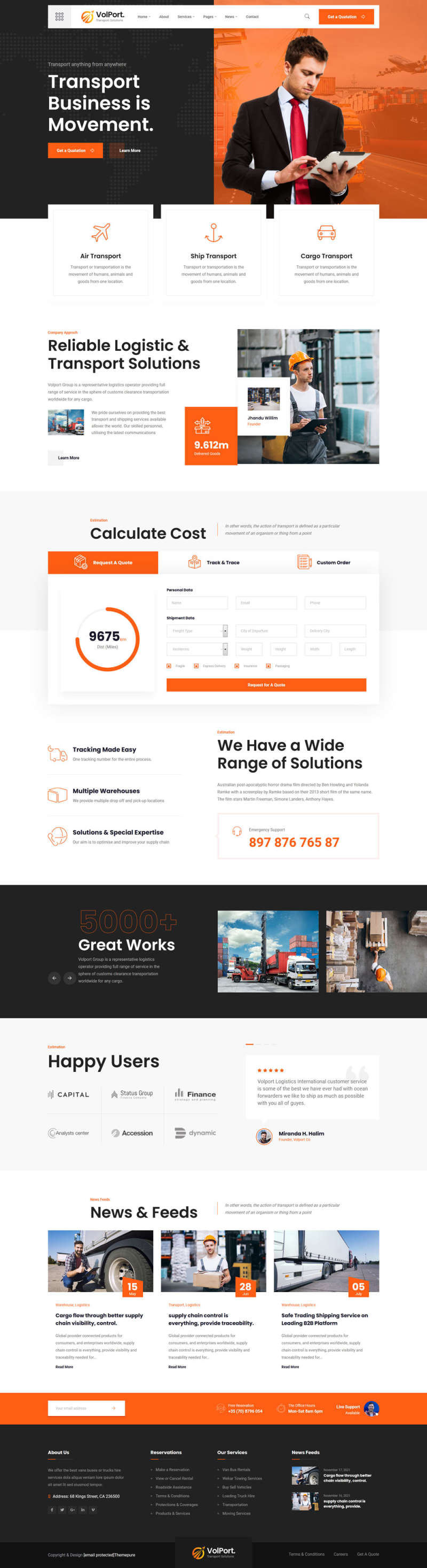 图片[1]-大气物流和运输企业官网HTML5模板-小栈资源网
