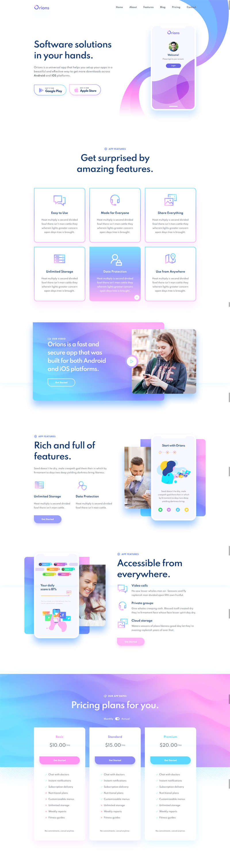 图片[1]-响应式app应用程序网页模板-小栈资源网