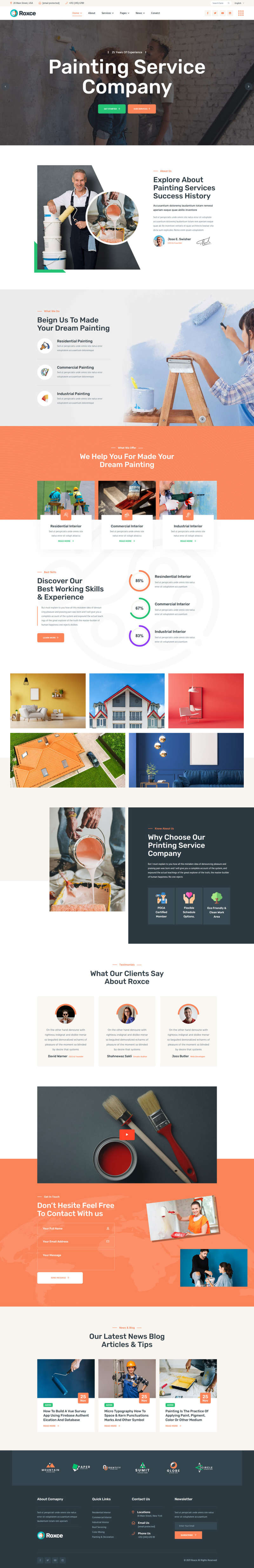 图片[1]-涂料油漆厂家网站响应式模板-小栈资源网