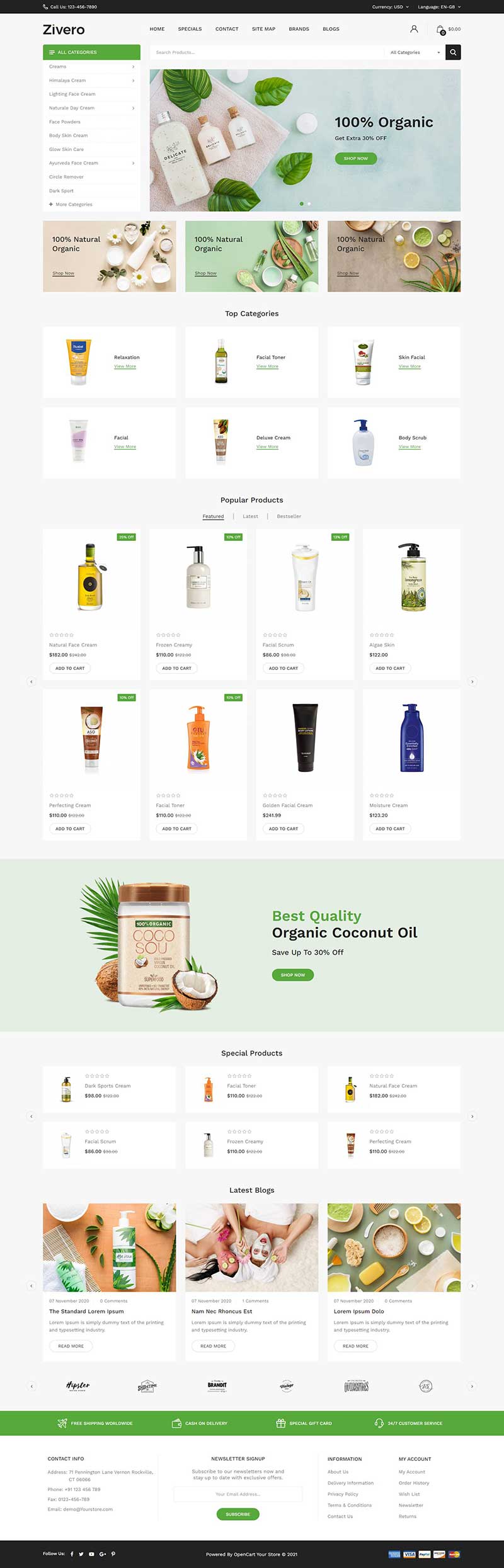 图片[1]-小清新设计html沐浴露洗护用品商城网页模板-小栈资源网