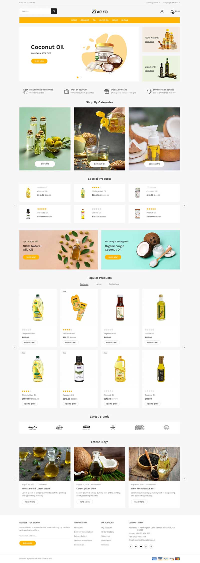 图片[1]-最新清爽风格html食用油网上商城模板-小栈资源网