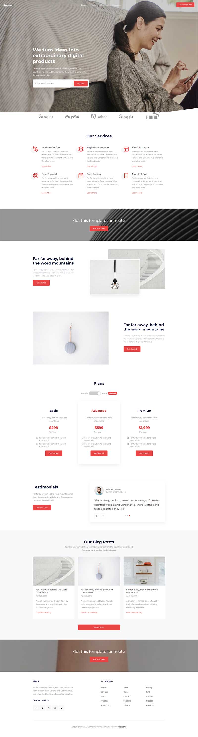 图片[1]-创意设计机构HTML5网站模板-小栈资源网