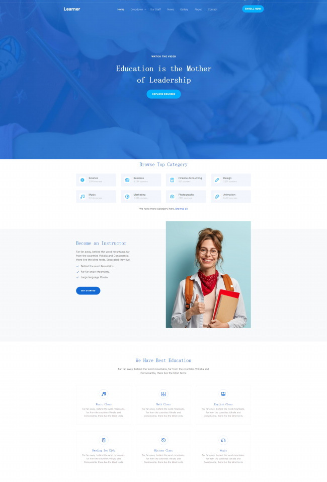 图片[1]-网课教育培训机构网站模板-小栈资源网