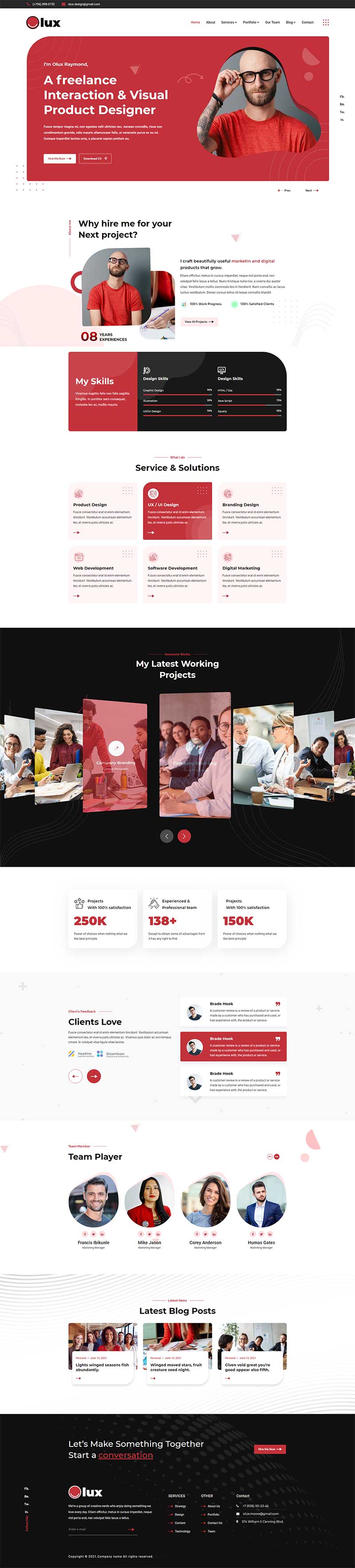 图片[1]-创意个人简历作品展示网站模板-小栈资源网