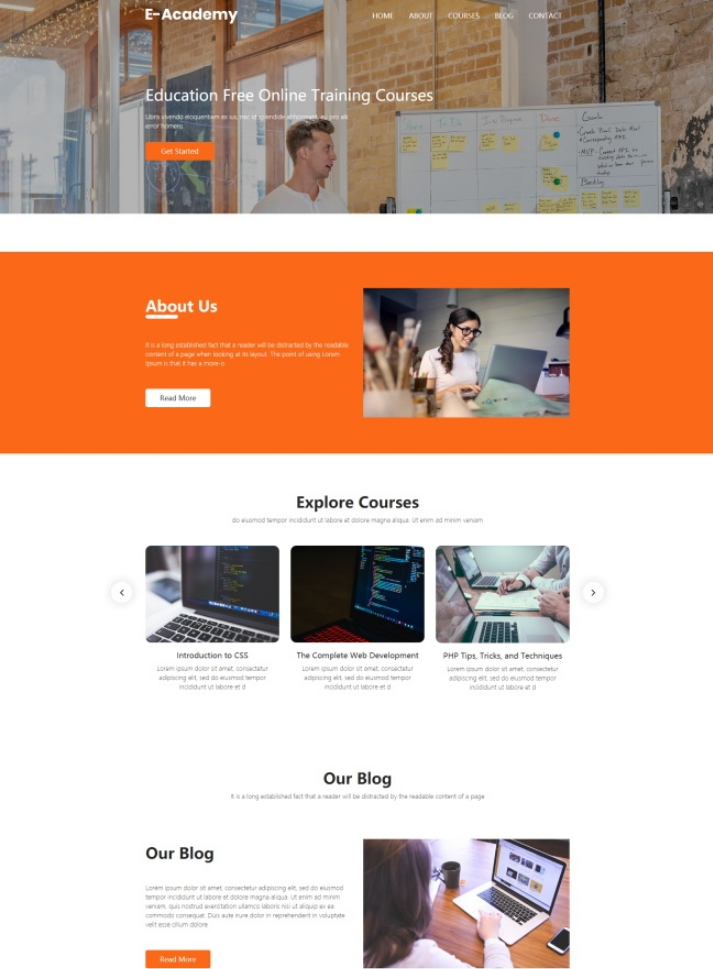 图片[1]-在线教育培训课程响应式网站模板-小栈资源网