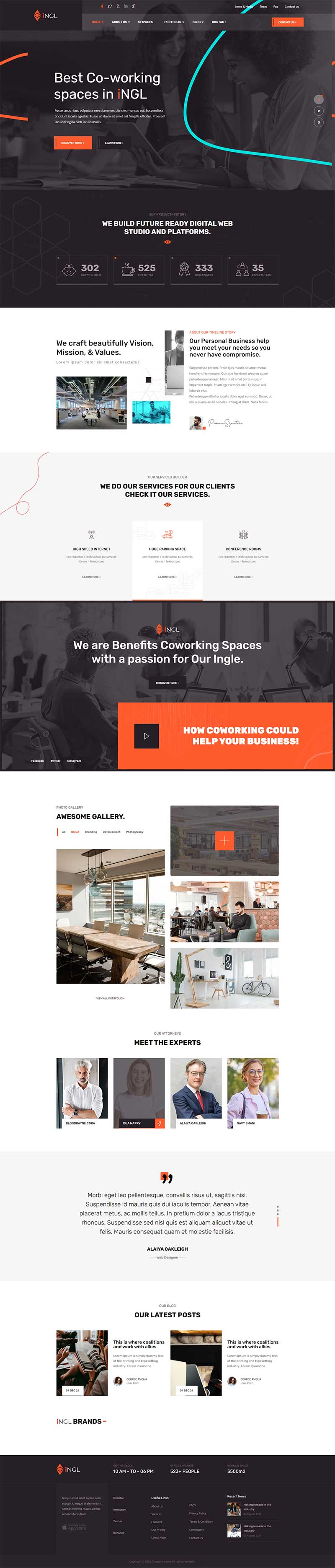 图片[1]-共享办公商业租赁网站模板-小栈资源网