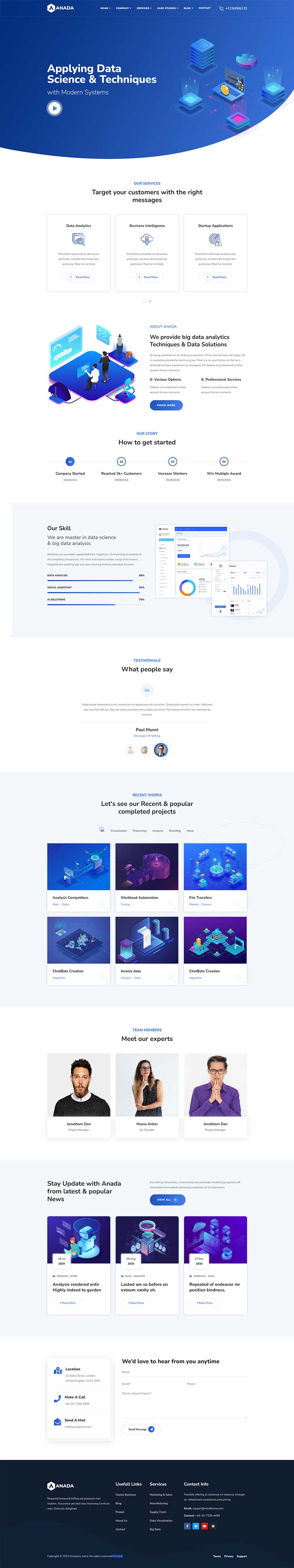 图片[1]-15种风格页面 软件数据分析静态html网页模板-小栈资源网