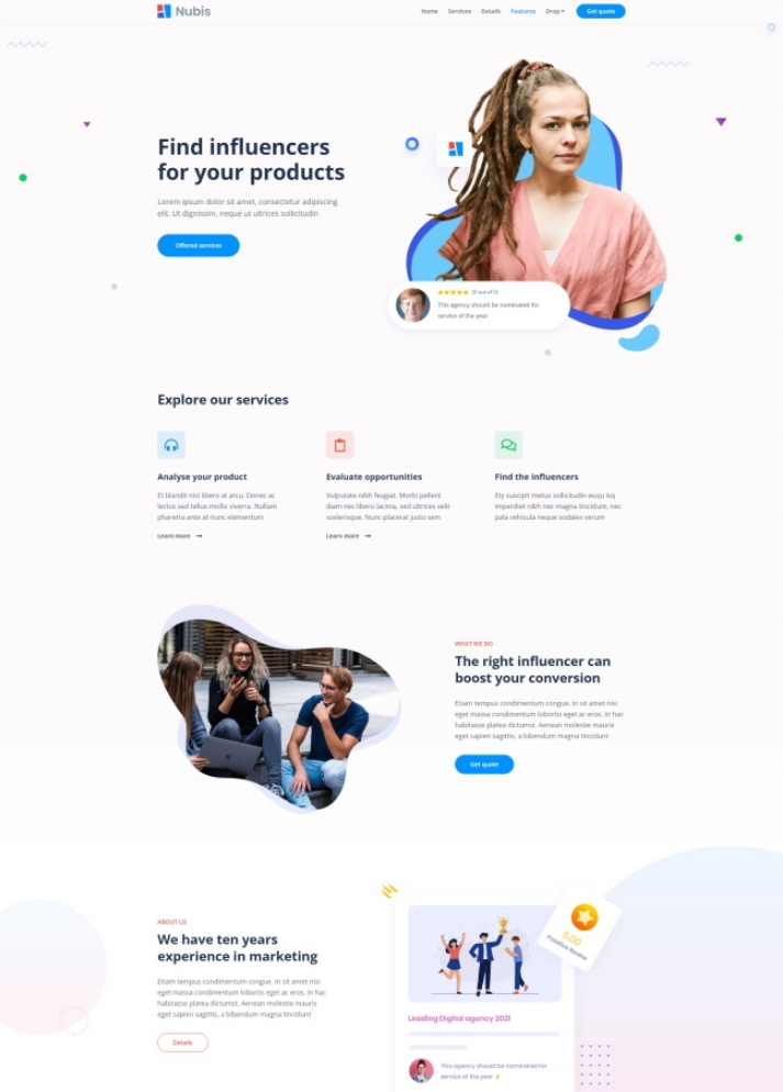图片[1]-现代互联网服务公司网站模板-小栈资源网