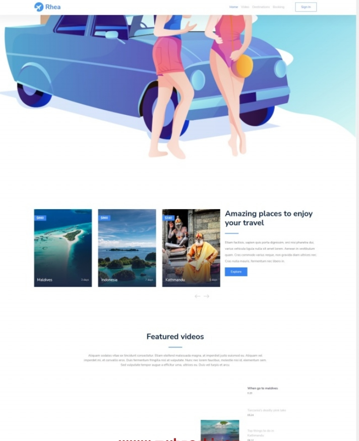 图片[1]-环球旅行社服务网站模板-小栈资源网