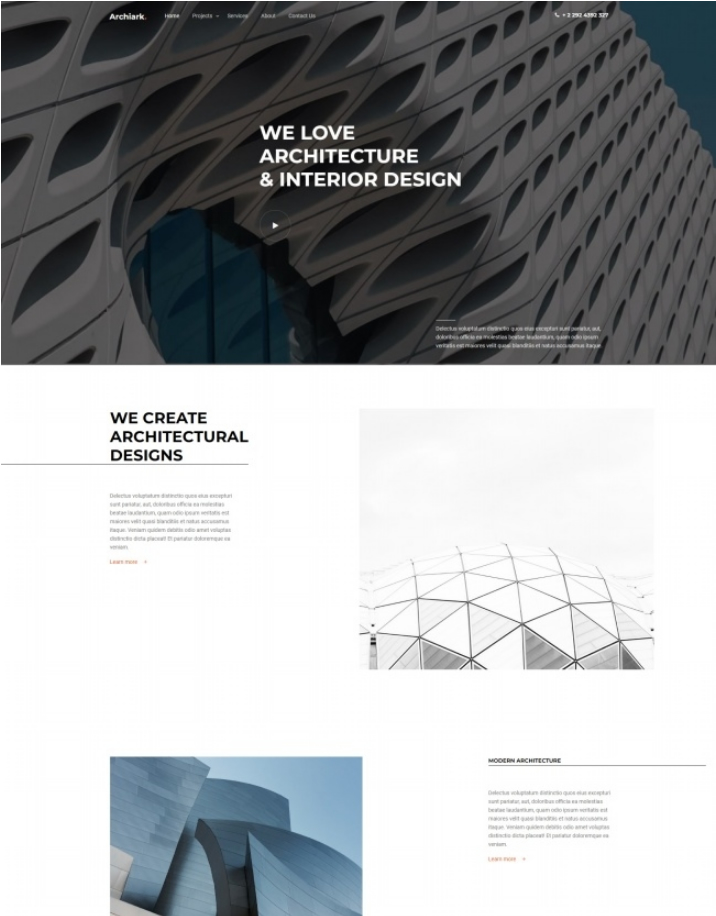 图片[1]-HTML5建筑室内设计公司网站模板-小栈资源网
