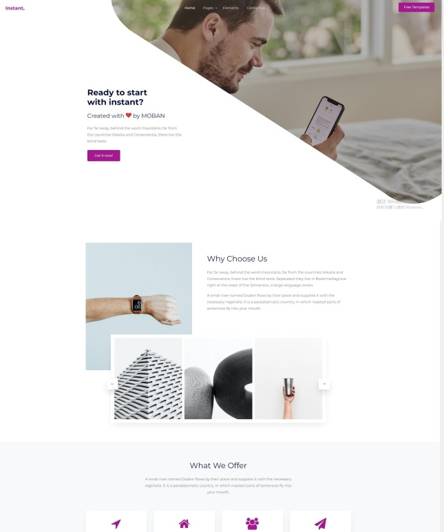 图片[1]-HTML5个性创意设计公司网站模板-小栈资源网