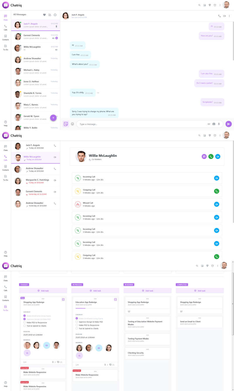 图片[1]-web网页聊天功能页面模板-小栈资源网