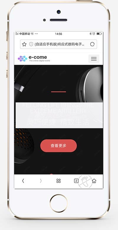 图片[1]-(自适应手机版)响应式数码电子类网站织梦模板-小栈资源网