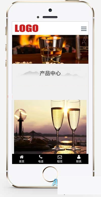 图片[2]-(自顺应移动端)水墨风相应式酒业网站源码 白酒酿制出产网站模板 pbootcms模板-小栈资源网