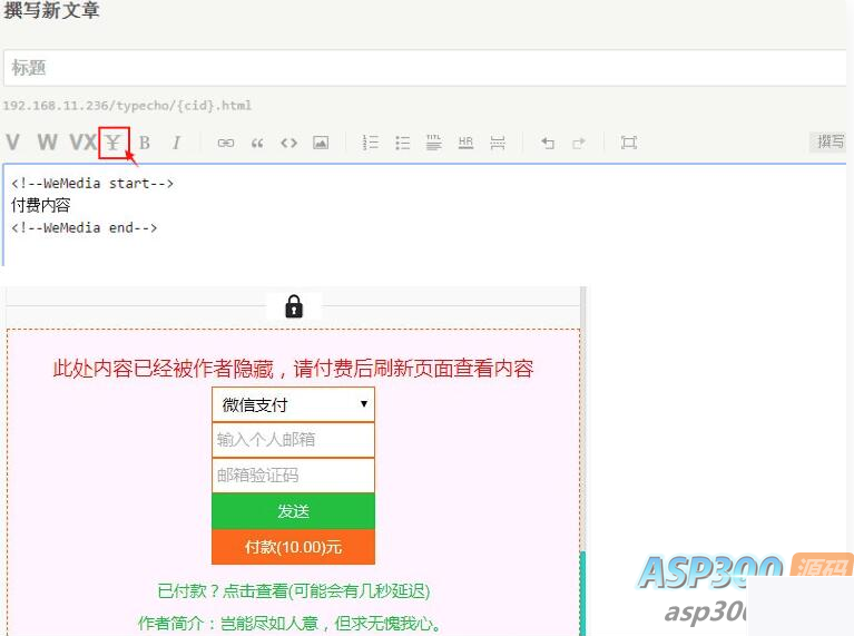 图片[1]-付费阅读自媒体插件源码 文章付费阅读Typecho插件源码 重要提供阅读付费功效-小栈资源网
