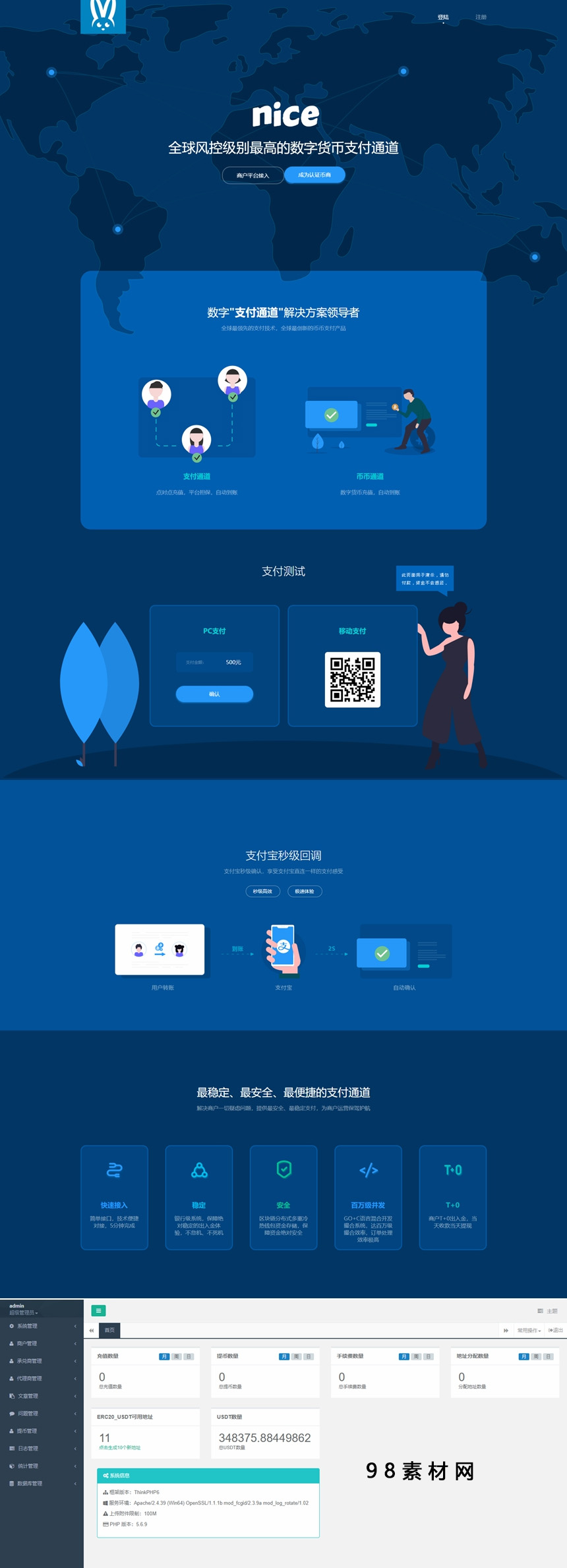 图片[1]-星火支付/USDT承兑系统/支持ERC20 OMNI/代理商/第三方支付接口/USDT场外OTC/数字货币-小栈资源网